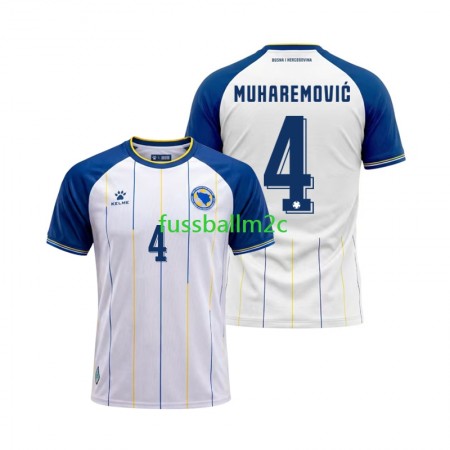 Fußballtrikots Bosnien und Herzegowina Tarik Muharemovic 4 Auswärts Trikotsatz WM 2026